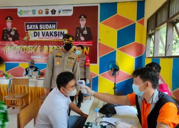 Puluhan Siswa MAN Lamandau Divaksin Tahap Pertama