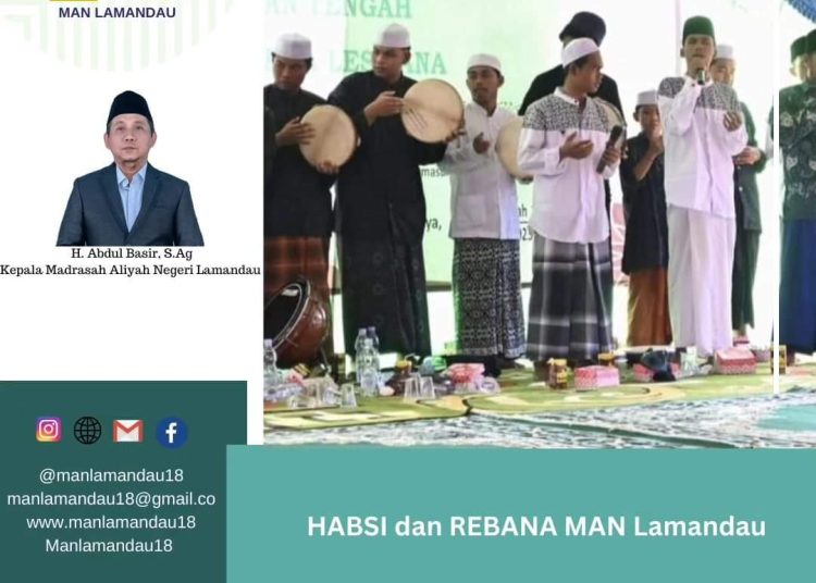 Siswa Tampilkan Syair Habsyi di Acara Pengajian Miftahul Huda dan Peresmian masjid At-Taqwa Rimba Jaya