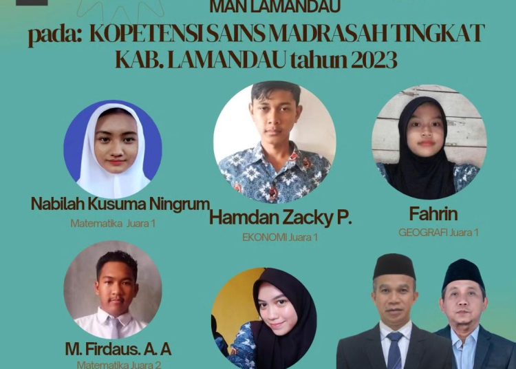 5 Siswa MAN Lamandau Raih Juara di KSM Tingkat Kabupaten tahun 2023