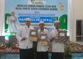 3 Siswa MAN Lamandau Borong Lomba Ma’asyirol Azan Bilal Jum’at