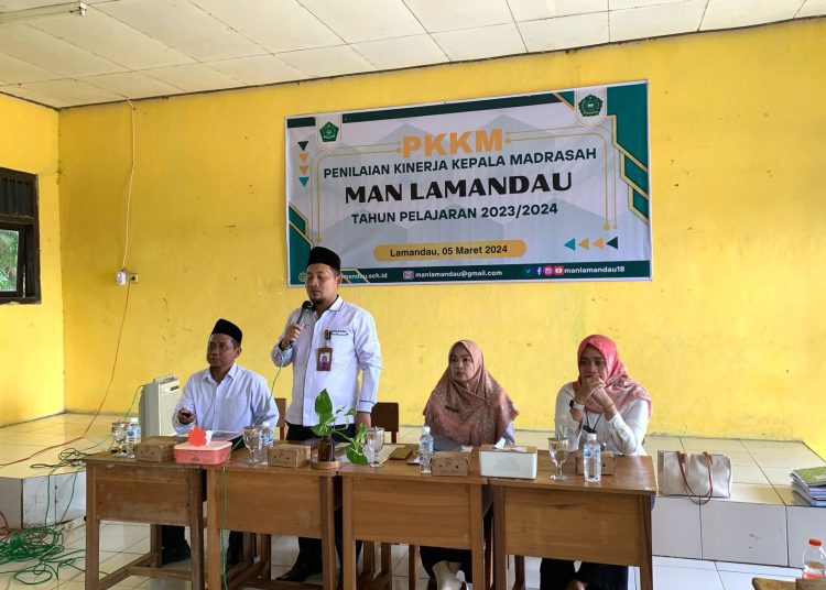 Pelaksanaan PKKM (Penilaian Kinerja Kepala Madrasah) Tahunan Di MAN Lamandau Tahun 2024