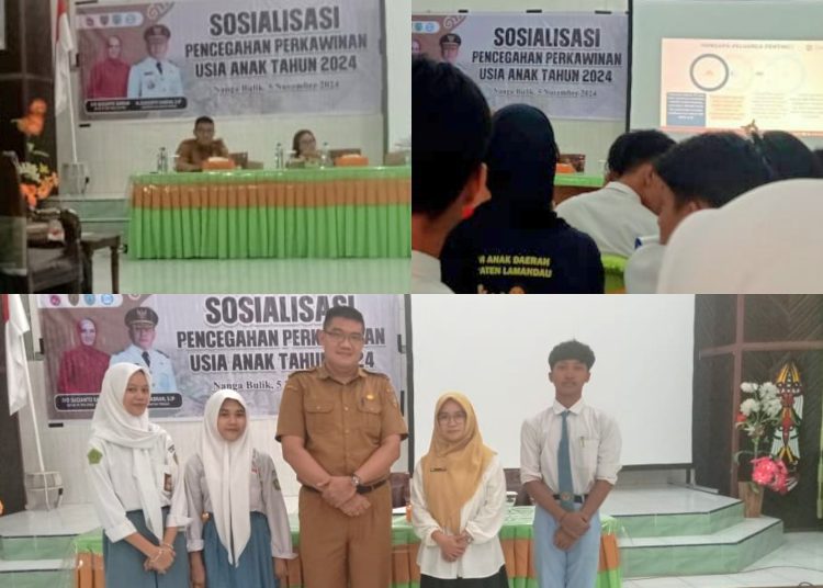 Peserta didik MAN Lamandau Ikuti Sosialisasi Pencegahan Perkawinan Usia Anak oleh Dinas Kesehatan Kabupaten Lamandau