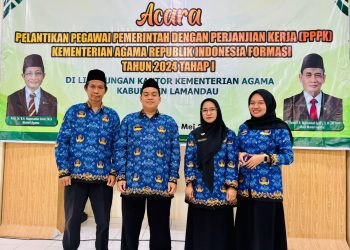 Empat Pegawai MAN Lamandau Resmi Dilantik Menjadi ASN PPPK oleh Menteri Agama RI