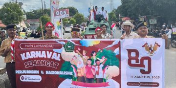 MAN Lamandau Ikuti Karnaval Perjuangan & Nasionalisme HUT RI ke-80