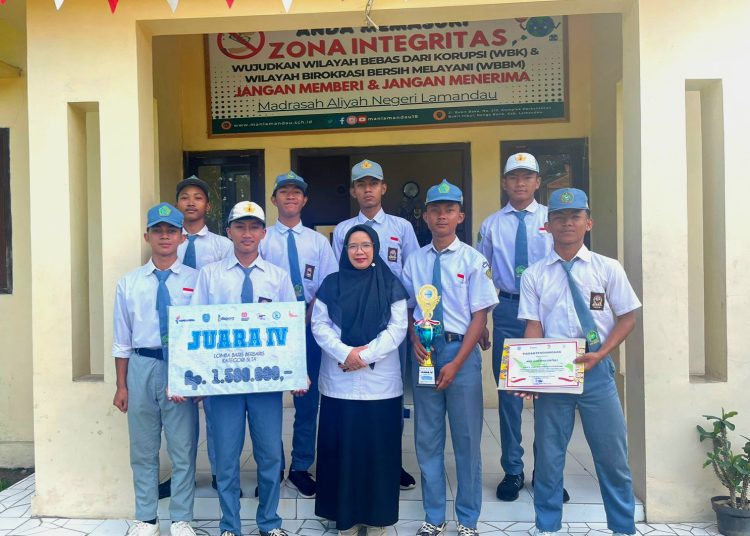 Tim LKBB Putra MAN Lamandau Raih Juara IV di Lomba Baris-Berbaris Kabupaten Lamandau