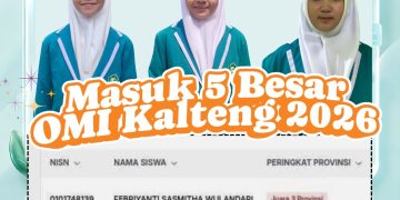 Tiga Peserta Didik MAN Lamandau Torehkan Prestasi pada OMI Kalimantan Tengah 2026